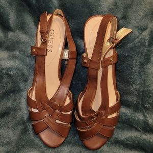 Guess strappy wedge sandles